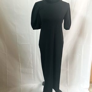 TopShop Floor Length Slim fit Black Dress